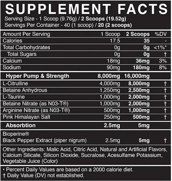 BlackMarket Labs PUMP Pre-Workout|Pre Workout|Bodyandfitness.com