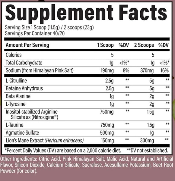 RAW Nutrition Pump Non Stim Pre-Workout 40 servings (Copy)|Pre-Workout|Bodyandfitness.com