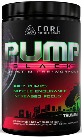 CORE Nutritionals Pump Black Non-Stim Pre-Workout Watermelon|Creatine|Bodyandfitness.com