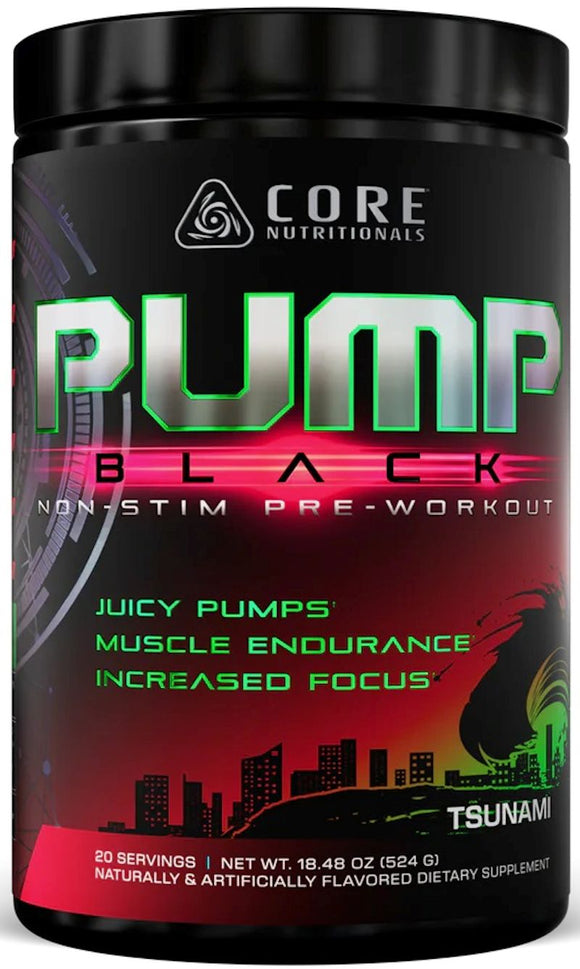 CORE Nutritionals Pump Black Non-Stim Pre-Workout Watermelon|Creatine|Bodyandfitness.com