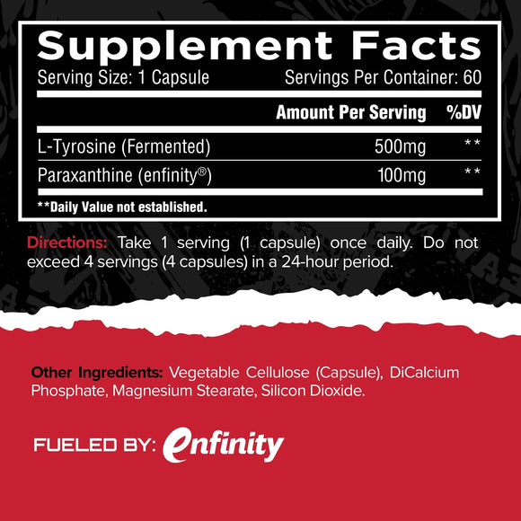 Unmatched Supps Paraxanthine 60 Capsules|Pre Workout|Bodyandfitness.com