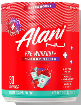 Alani Nu Pre-Workout+ Cherry Slush|Pre Workout|Bodyandfitness.com