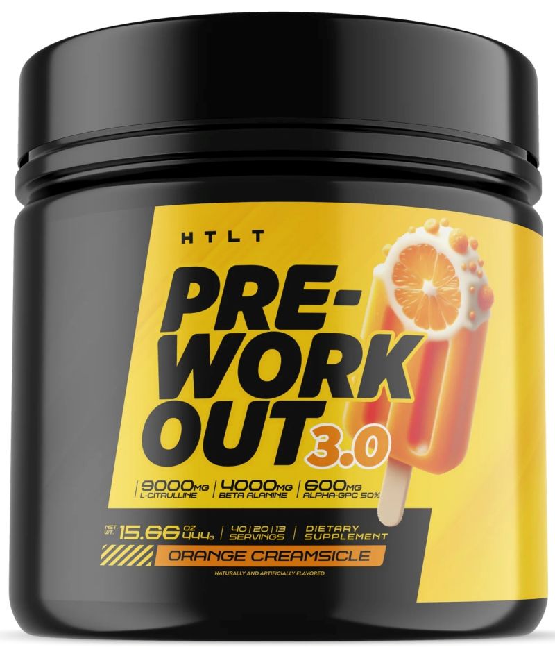 HTLT Supps Preworkout 3.0 Orange Creamsicle|Pre Workout|Bodyandfitness.com