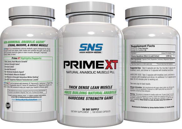Serious Nutrition Solutions Prime XT 180 Veg Caps|Test Booster|Bodyandfitness.com