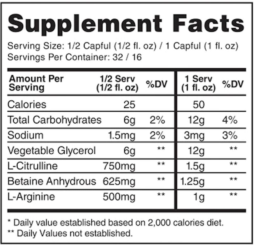 Gaspari Nutrition Proven Pump fact
