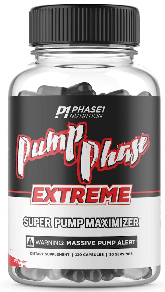 Phase 1 Nutrition Pump Phase Extreme 120 veg caps|Muscle Pump|Bodyandfitness.com