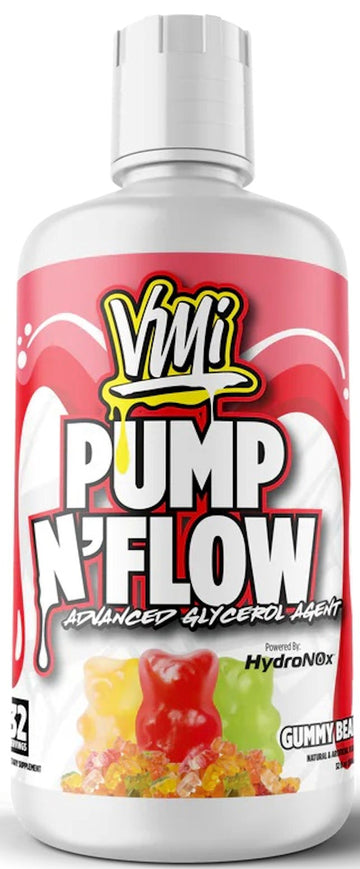VMI Sports PUMP N FLOW  Stim Free Pre-Workout Liquid Gummy Bear|Muscle Pumps|Bodyandfitness.com