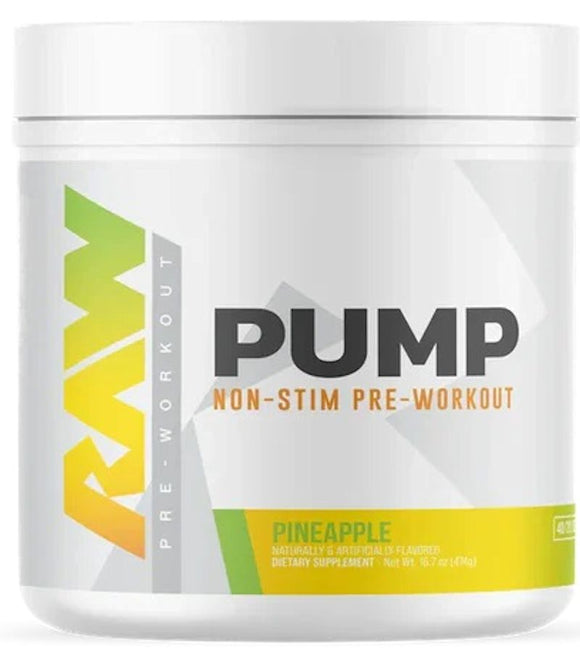 RAW Nutrition Pump Non Stim Pre-Workout 40 servings (Copy)|Pre-Workout|Bodyandfitness.com