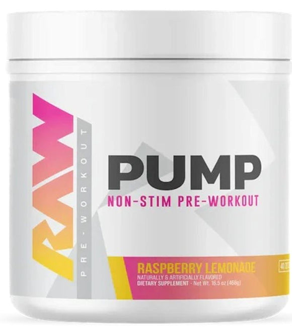 RAW Nutrition Pump Non Stim Pre-Workout 40 servings (Copy)|Pre-Workout|Bodyandfitness.com