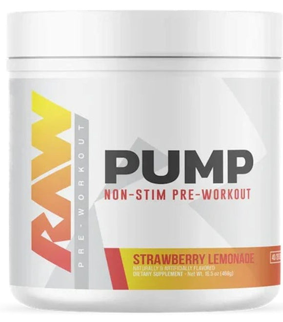 RAW Nutrition Pump Non Stim Pre-Workout 40 servings (Copy)|Pre-Workout|Bodyandfitness.com