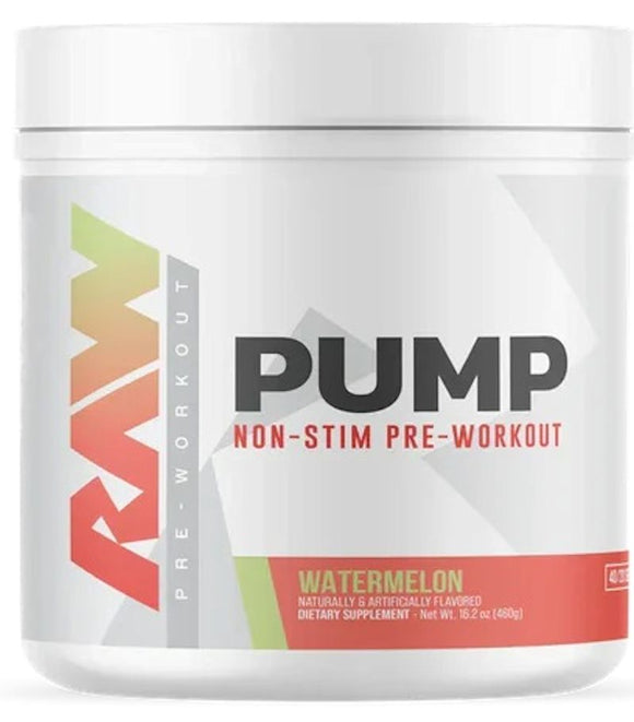 RAW Nutrition Pump Non Stim Pre-Workout 40 servings (Copy)|Pre-Workout|Bodyandfitness.com