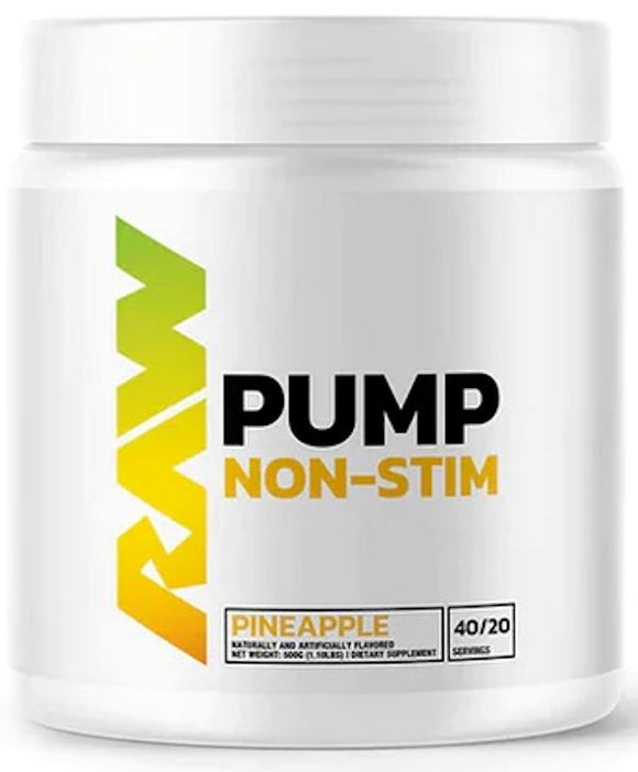 RAW Nutrition Pump Non Stim Pre-Workout 40 servings|Pre-Workout|Bodyandfitness.com