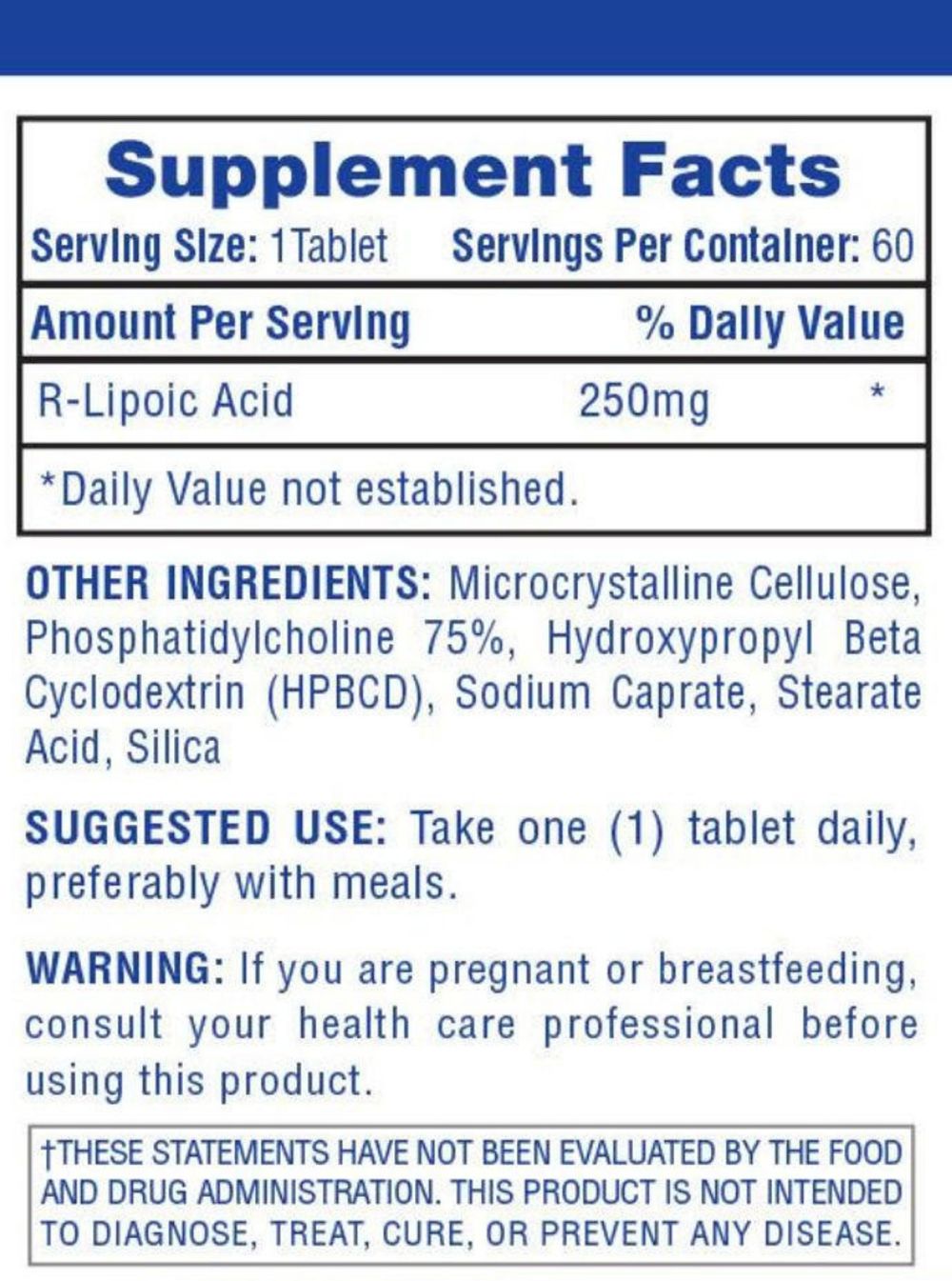 Hi Tech Pharmaceuticals R-ALA R-Lipoic Acid|Sugar Control|Bodyandfitness.com