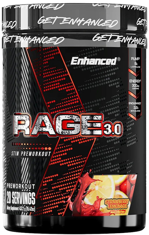 Enhanced Labs Rage 3.0 Pre-Workout|Pre Workout|Bodyandfitness.com