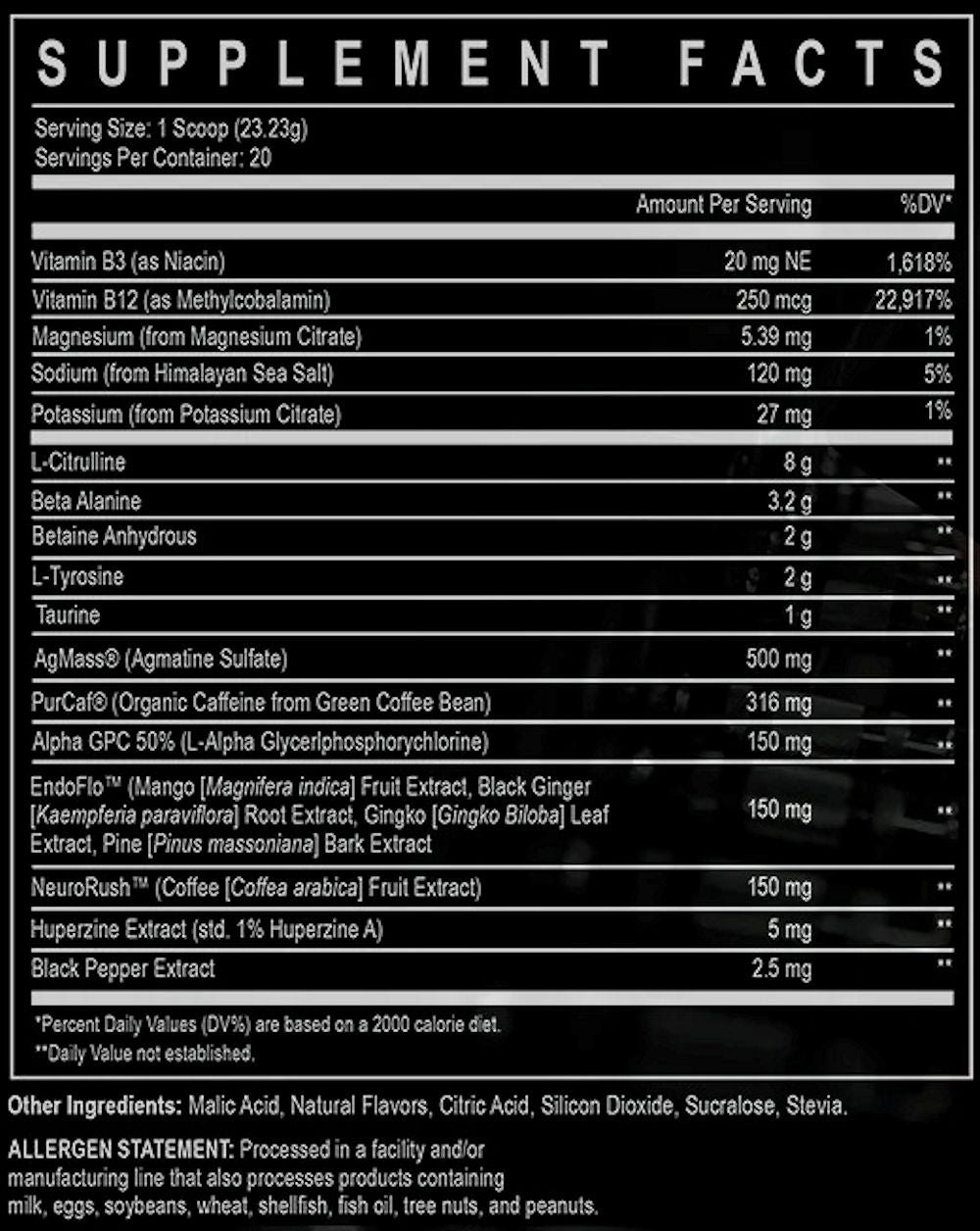 Enhanced Labs Rage 3.0 Pre-Workout
 fact