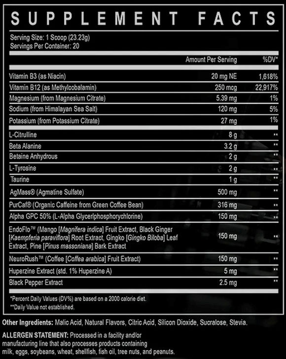 Enhanced Labs Rage 3.0 Pre-Workout|Pre Workout|Bodyandfitness.com