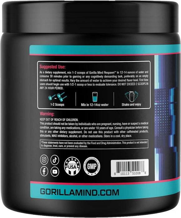 Gorilla Mind Respawn Pre-Workout|Focusing Aids|Bodyandfitness.com