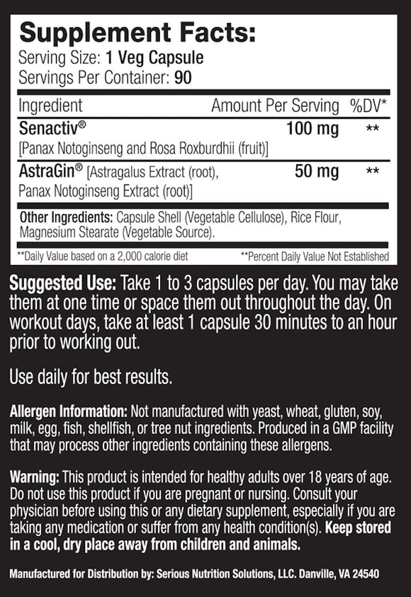 SNS Serious Nutrition Solutions Senactiv XT|Muscle Growth|Bodyandfitness.com