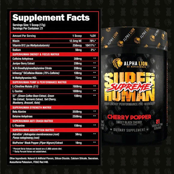 Alpha Lion SuperHuman Supreme|Pre Workout|Bodyandfitness.com