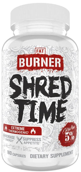 5% Nutrition Shred Time Fat Burner 180 Capsules