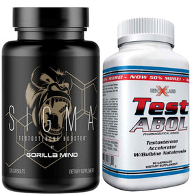 Gorilla Mind Sigma Test Booster with FREE Test-Abol|Test Booster|Bodyandfitness.com