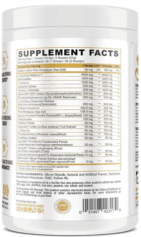 Panda Supps Skull Pre Workout 40 servings|Pre Workout|Bodyandfitness.com