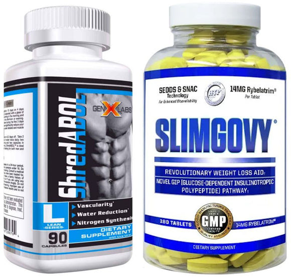 Hi-Tech Pharmaceuticals SLIMGOVY Blood Sugar Metabolism Support! FREE ShredABOL|Fat Burner|Bodyandfitness.com