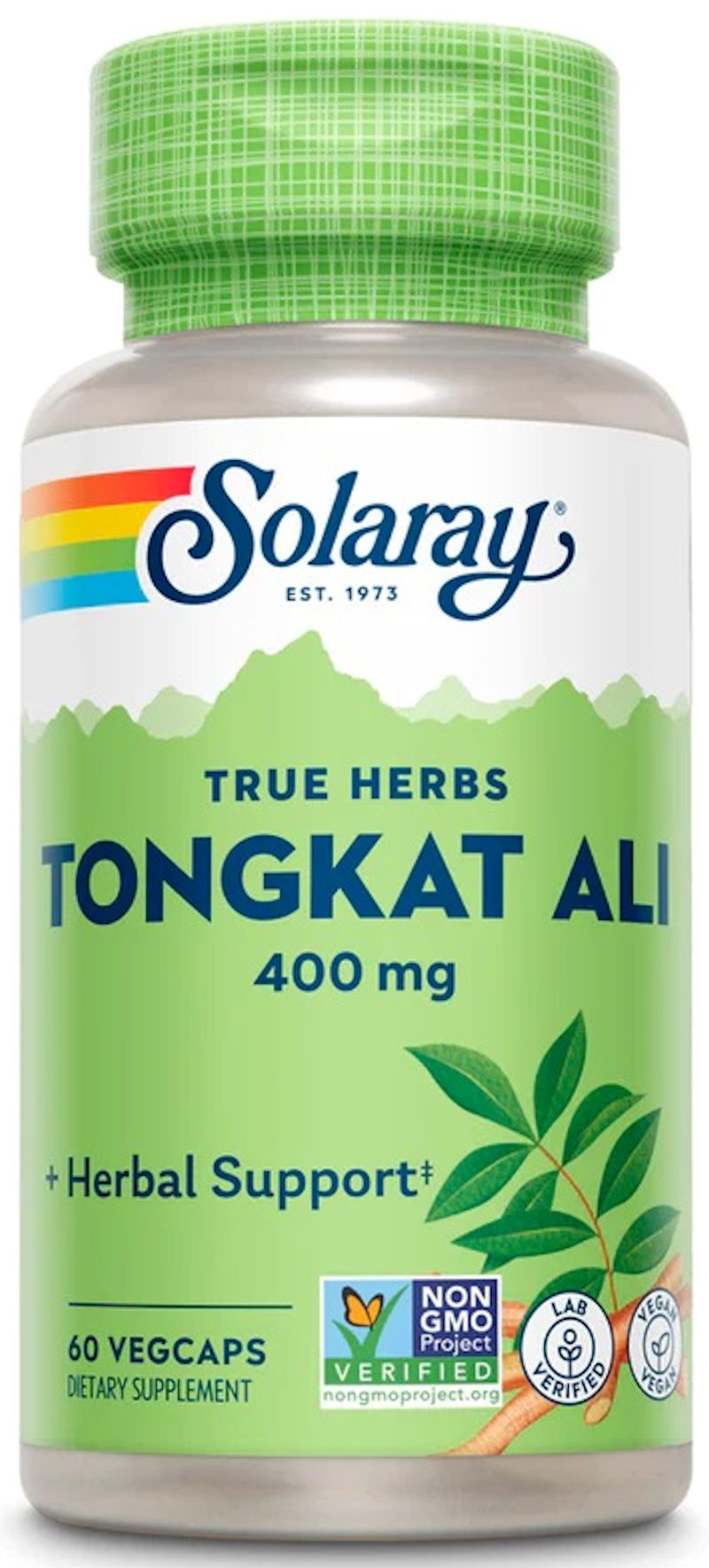 Solaray Tongkat Ali 400 mg, 60 VegCaps|Test Booster|Bodyandfitness.com