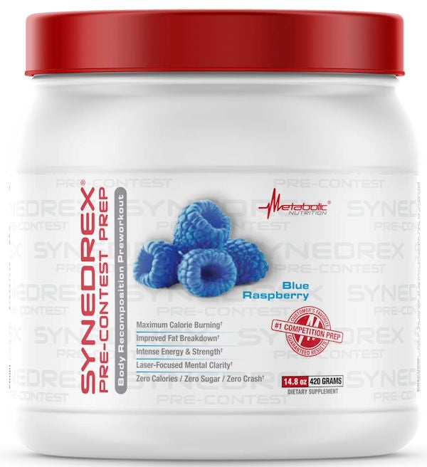 Metabolic Nutrition Synedrex Pre-Workout 60 Servings blue