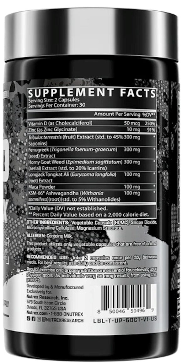 Nutrex T-UP Max Test Booster 60 Capsules|Test Booster|Bodyandfitness.com