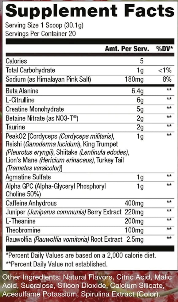 Raw Nutrition BUM Thuper Thavage Pre-Workout