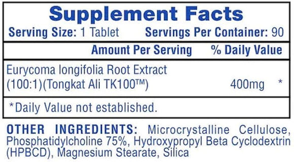 Hi-Tech Pharmaceuticals Tongkat Ali 100:1 90 Tablets|Test Booster|Bodyandfitness.com