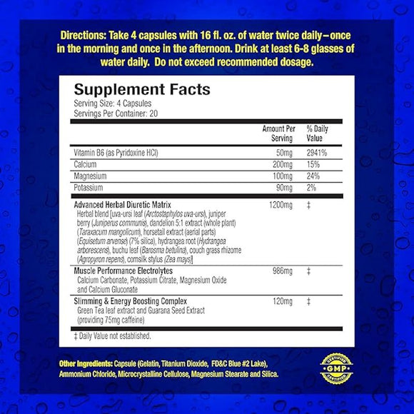 MHP Xpel Diuretic 80 caps|Diuretics|Bodyandfitness.com