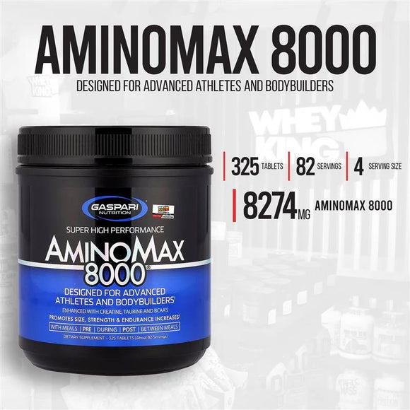 Gaspari Nutrition AminoMax 8000 325 tabs.