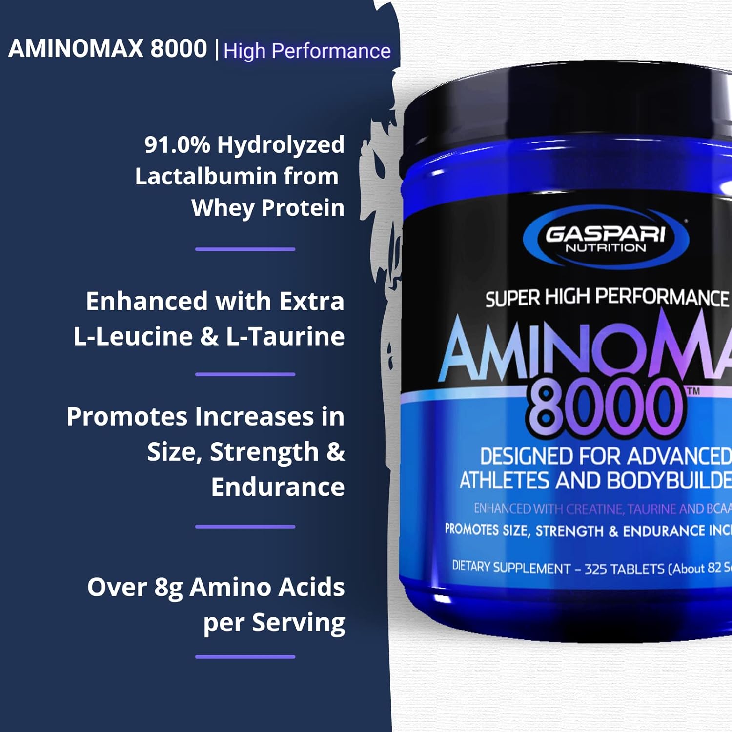 Gaspari Nutrition AminoMax 8000 325 tabs.