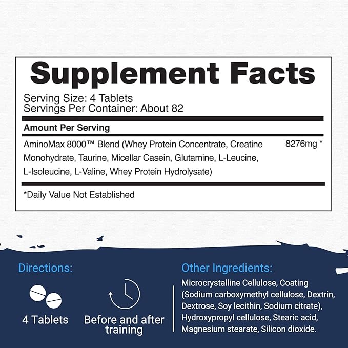 Gaspari Nutrition AminoMax 8000 325 tabs.