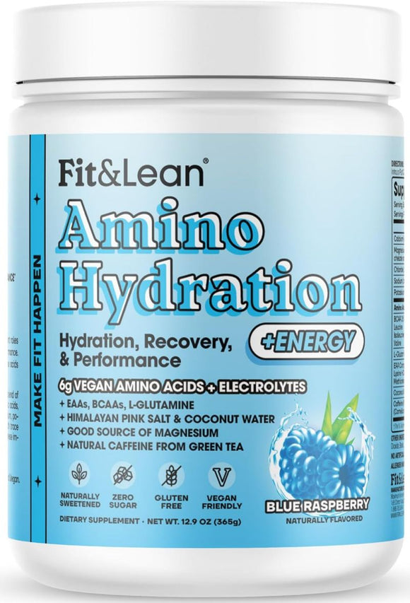 Fit &amp; Lean Amino Hydration Plus Energy, Pre Workout|BCAAs|Bodyandfitness.com