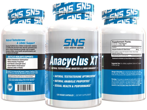 Serious Nutrition Solution SNS Anacyclus XT 120 Veg-Caps|Test Booster|Bodyandfitness.com
