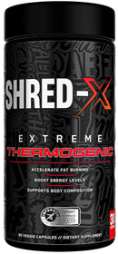 ABE Shred-X Extreme Thermogenic 90 Veggie Capsules|Fat Burner|Bodyandfitness.com