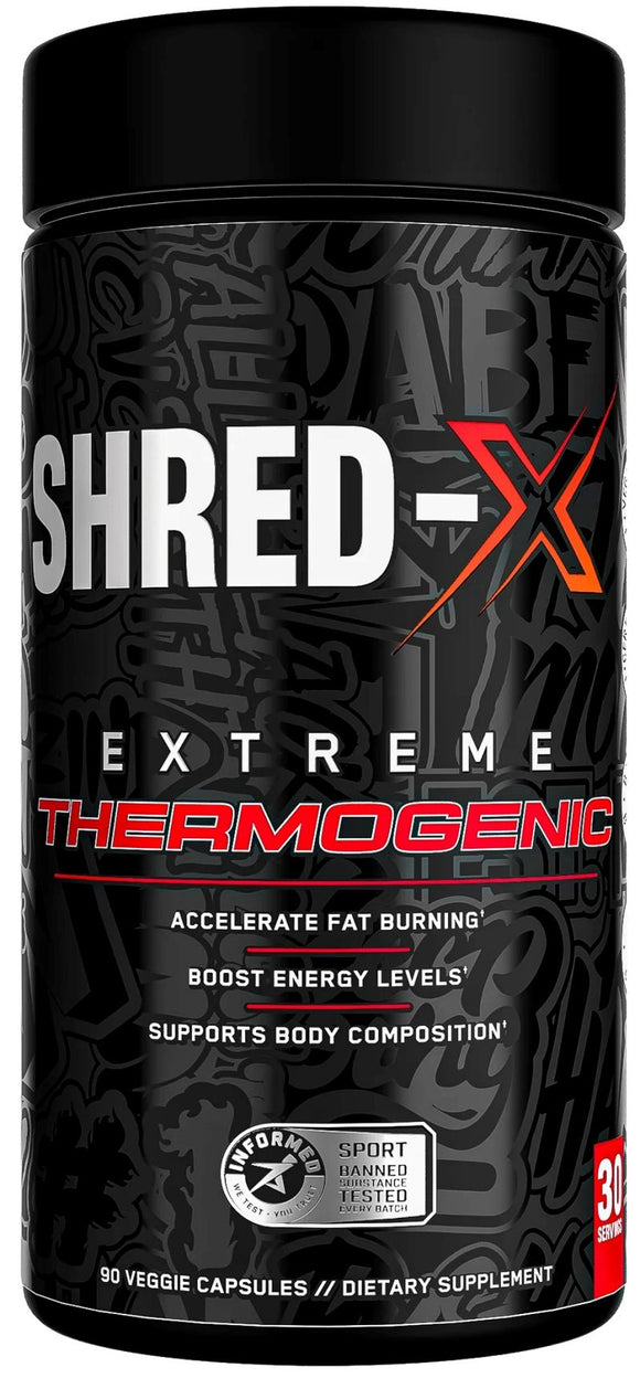 ABE Shred-X Extreme Thermogenic 90 Veggie Capsules|Fat Burner|Bodyandfitness.com