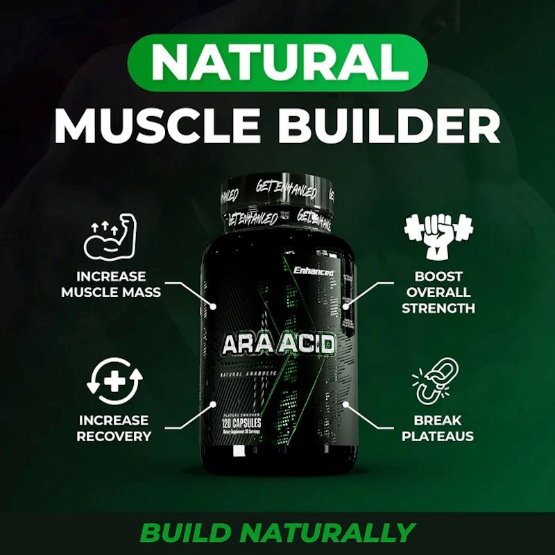 Enhanced Labs Ara Acid – Natural Muscle Builder