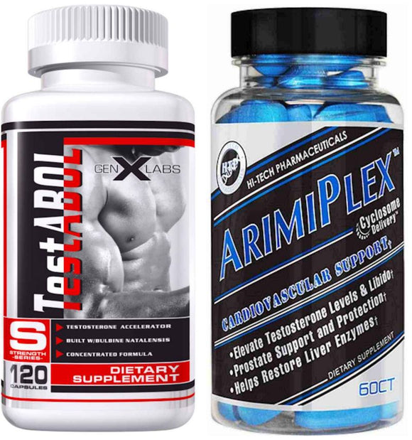 Hi-Tech Pharmaceuticals Arimiplex w/ FREE TEST-Abol, PCT, Test Booster