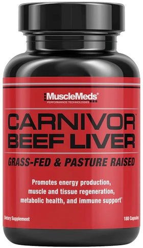 MuscleMeds Carnivor Beef Liver 180 Caps|Amino Acids|Bodyandfitness.com