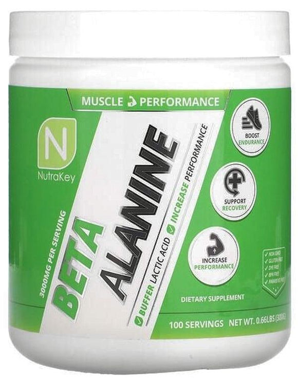 Nutrakey Beta Alanine 300 gms|Beta-alanine|Bodyandfitness.com