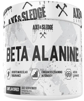 Axe & Sledge Beta-Alanine Unflavored 100 Servings|Pre-Workout|Bodyandfitness.com