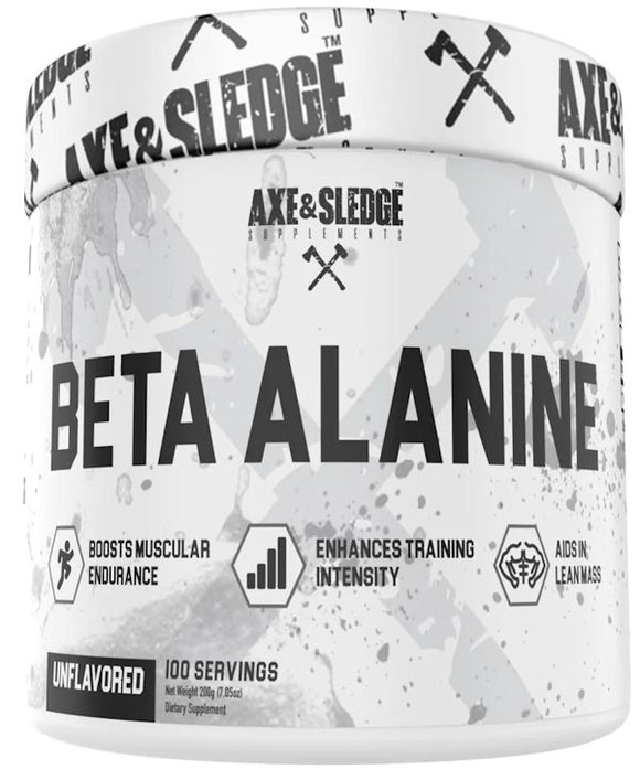 Axe & Sledge Beta-Alanine Unflavored 100 Servings|Pre-Workout|Bodyandfitness.com