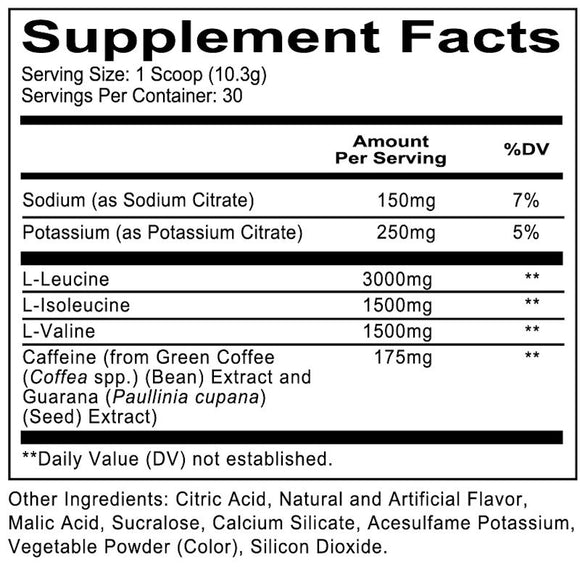 RedCon1 Breach BCAA plus Energy 30 servings|BCAA|Bodyandfitness.com