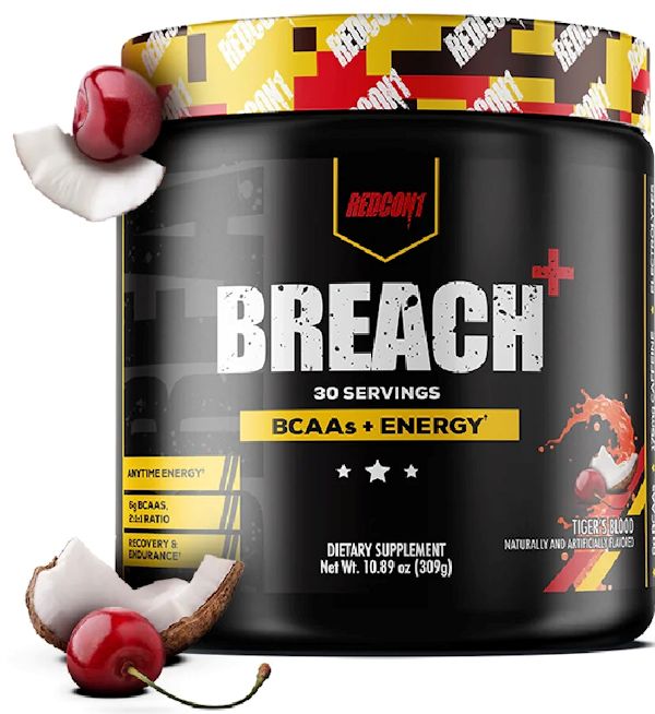 RedCon1 Breach BCAA Energy 30 servings tiger
