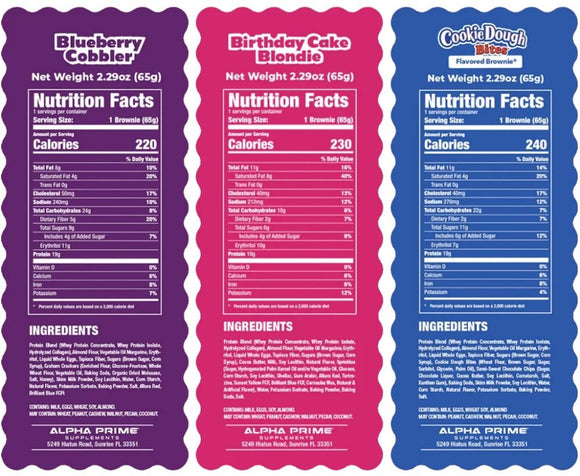 Prime Bites Brownies 12 pack|Protein Bars, Cookie and Food|Bodyandfitness.com