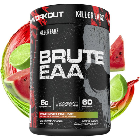 Killer Labz Brute EAA Muscle Recovery 60 Serving|Pre-Workout|Bodyandfitness.com